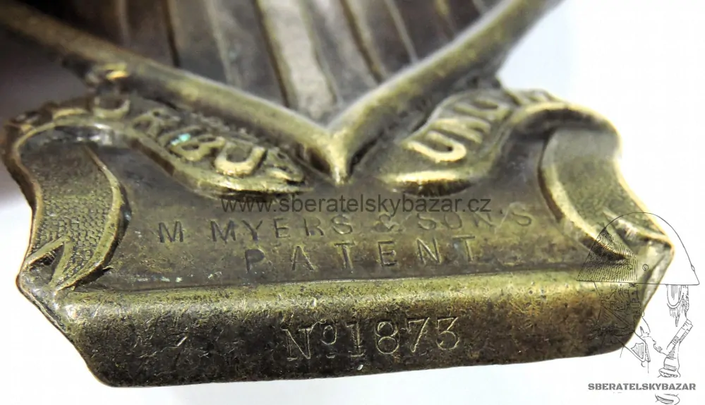 Velká přezka na popruh? - Pluribus Unum - patent 1873