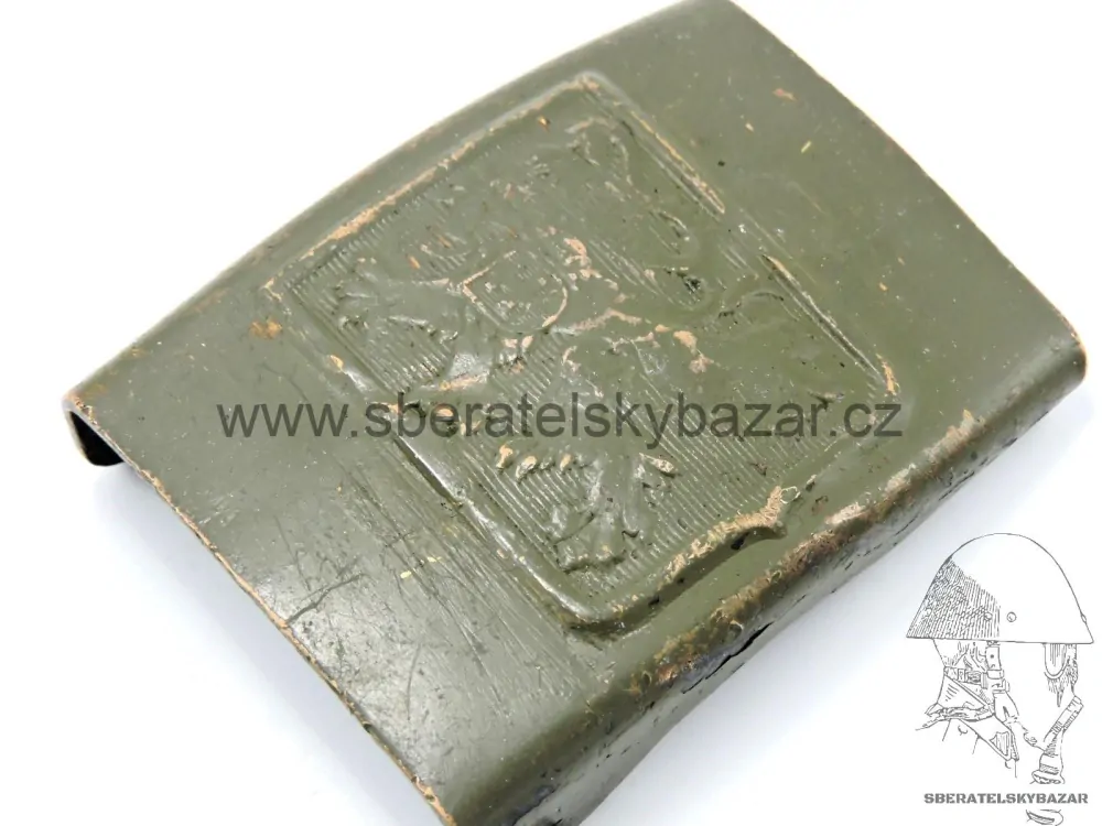 Přezka ČSLA - mosaz- Khaki úprava 1960 II.jakost