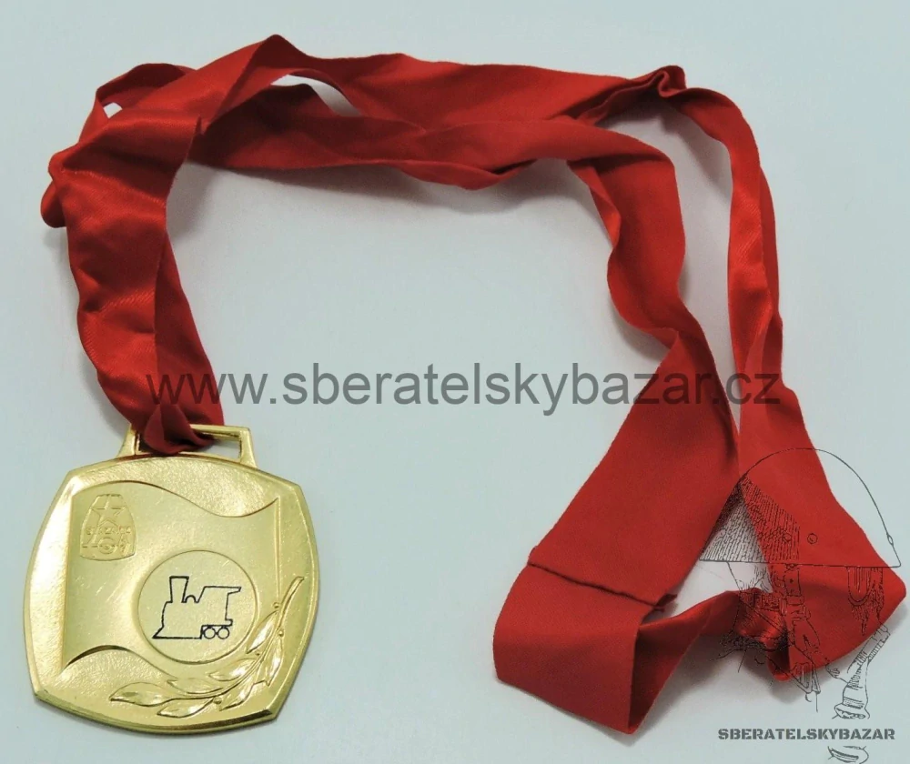 Medaile Svazarm zlatá  - Vlak