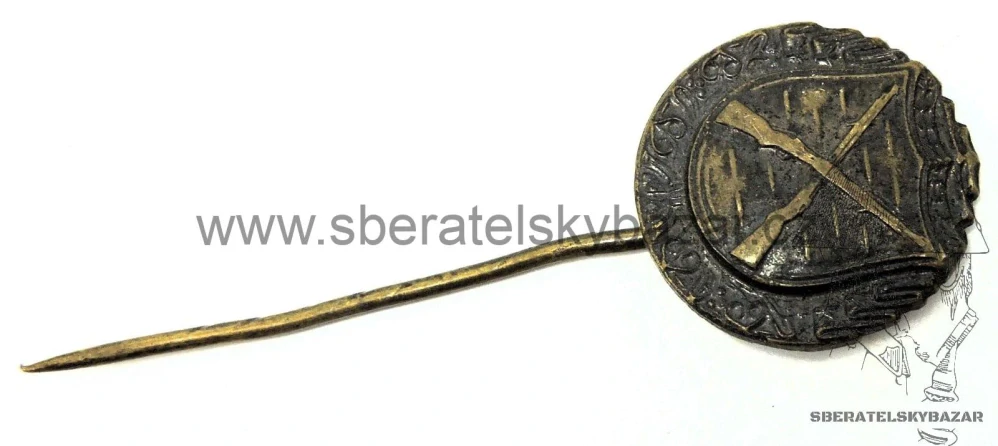 Miniatura střeleckého odznaku - značená Lev