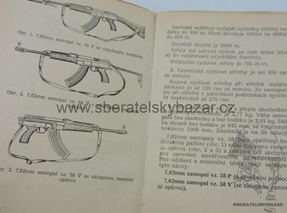 Předpis - Výcvik ve střelbě ze Samopalu vz.58