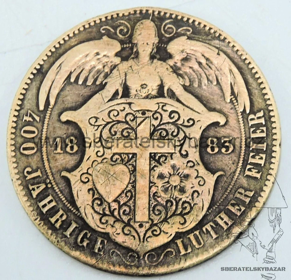 Medaile Výročí 400 let narození Martina Luthera 1883 