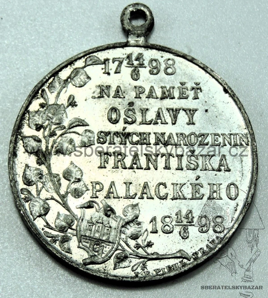 Medaile František Palacký 1898 
