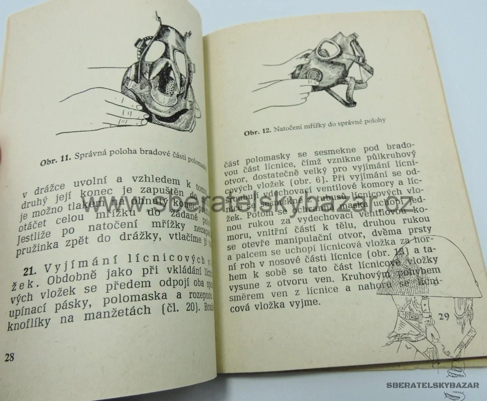 Předpis ČSLA maska M10 - Originál 