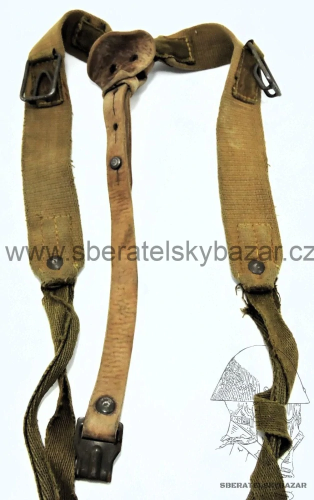 Řemení na batoh vz.60 ČSLA plátěné originál - Velká polní 