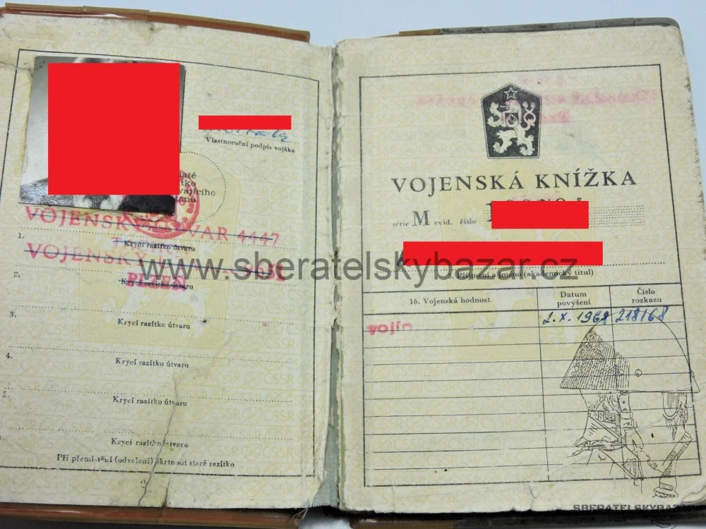 Vojenská knížka ČSLA 