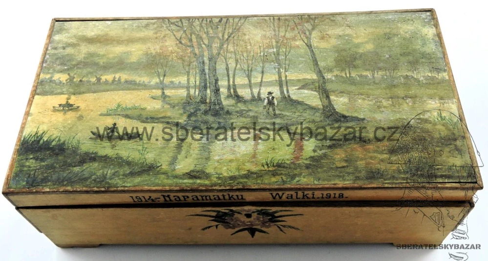 Malovaná krabice WWI - 1914 - 1918 