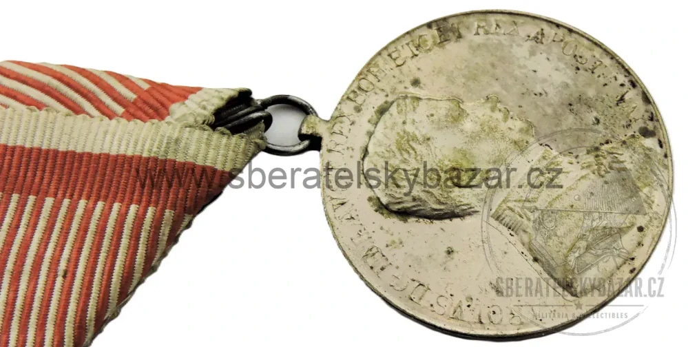 Velká medaile za statečnost, stříbřitá medaile, I. třída, IX. vydání 1917 