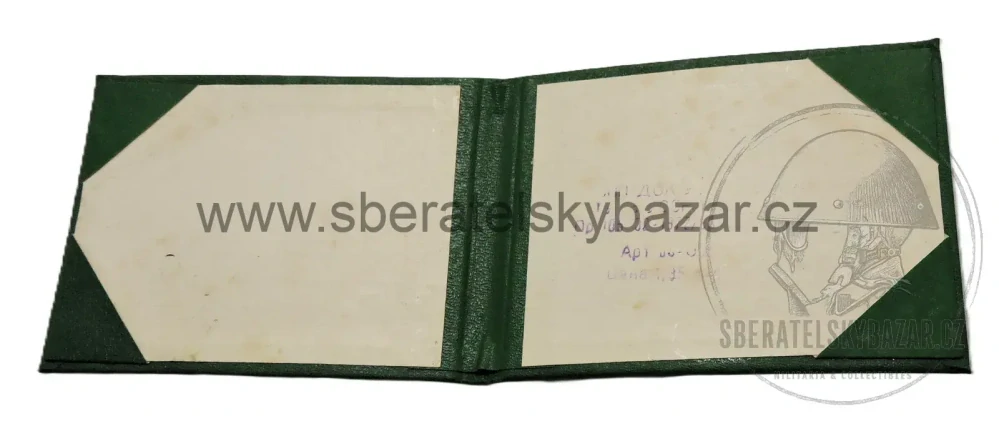 Originální sovětské desky průkazu válečného invalidy (Инвалид войны) z 