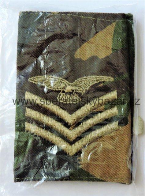 Hodnost výložka RAF Velká Británie DPM Sergeant