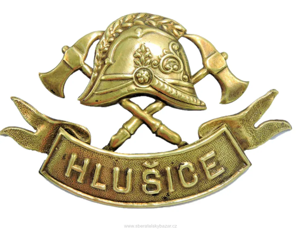 Velký přilbový odznak HLUŠICE - originál