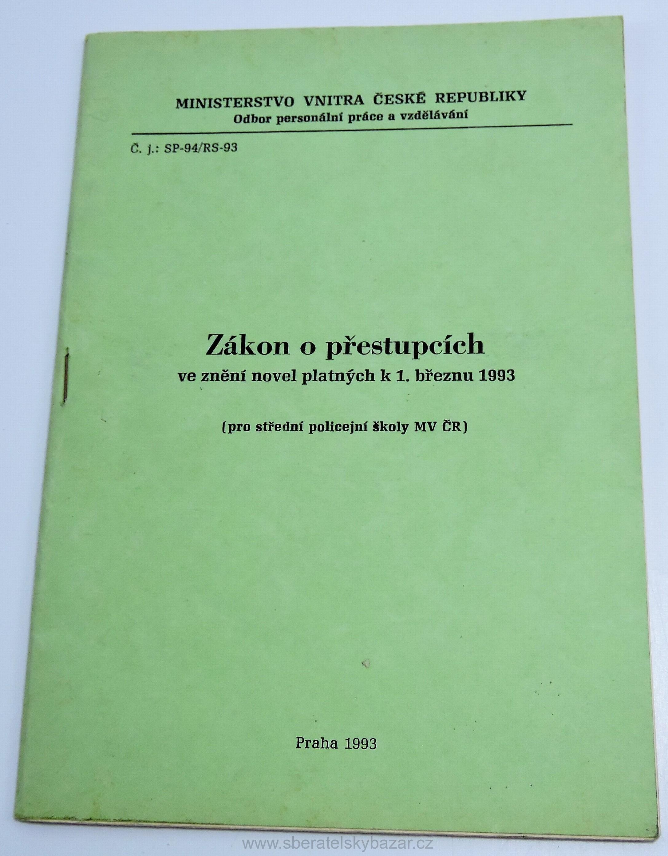Zákon o přestupcích 