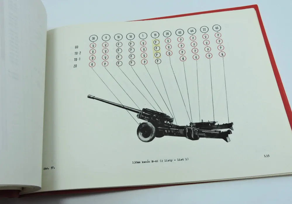 	 Originál ČSLA předpis Číštění výzbrojní techniky - 1977 A4 
