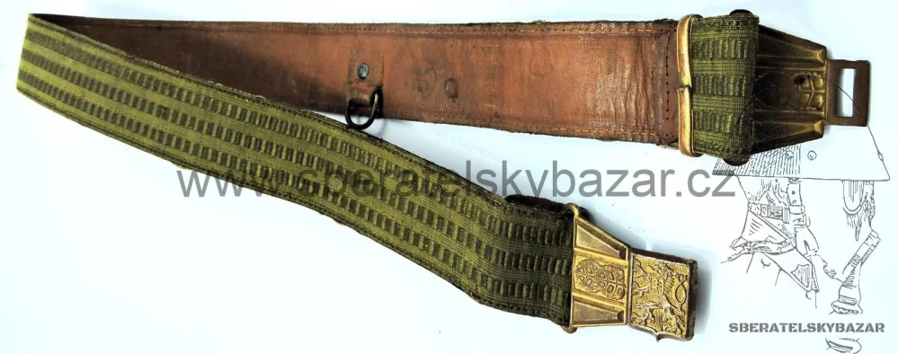  Československý důstojnický vycházkový pás 