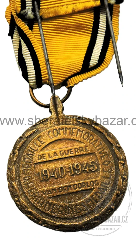 Belgie – Medaile válečného dobrovolníka 1940–1945 – se zkříženými meči 