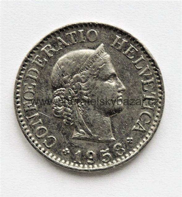Švýcarsko - 10 rappen 1958