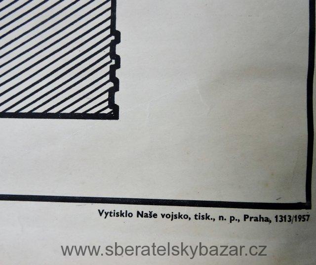 Originál plakát Ochranná maska rok 1957 - rozměr 70 x 100cm