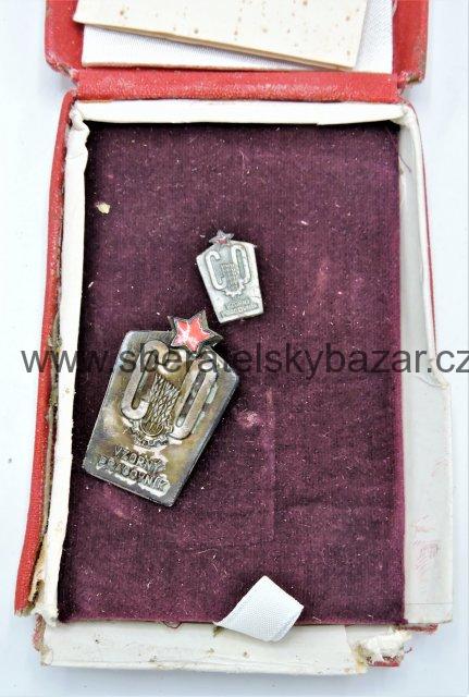 Vzorný pracovník civilní obrany - včetně miniatury a dekretu