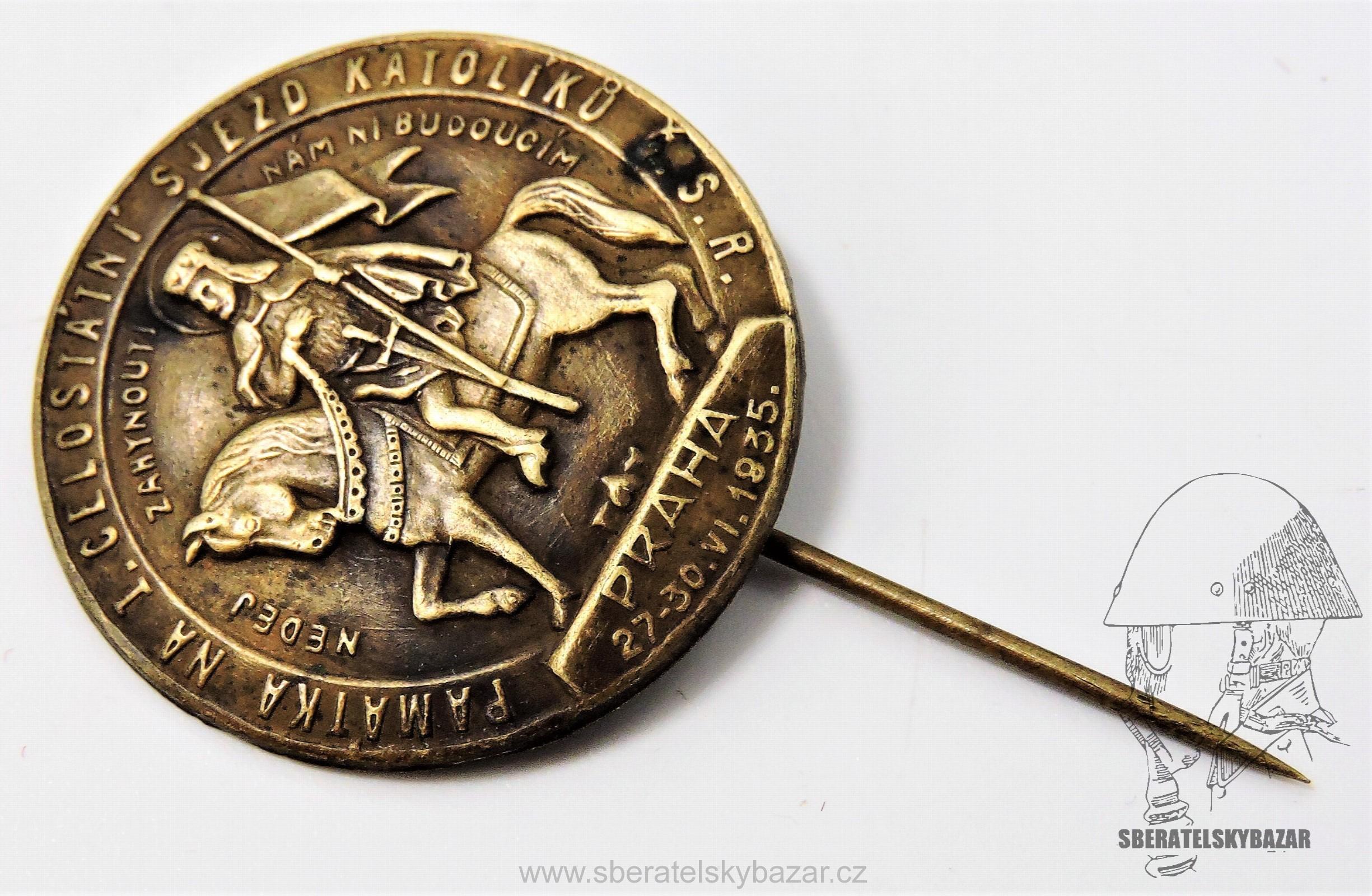 Odznak celostatní sjezd katolíků 1935