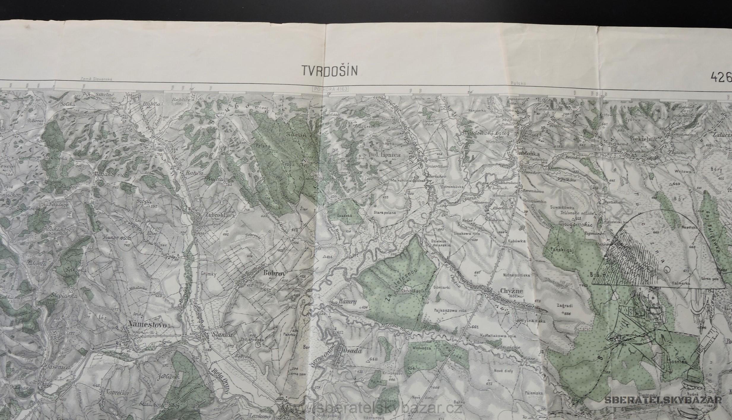 Mapa RČS 1931 - Tvrdošín 