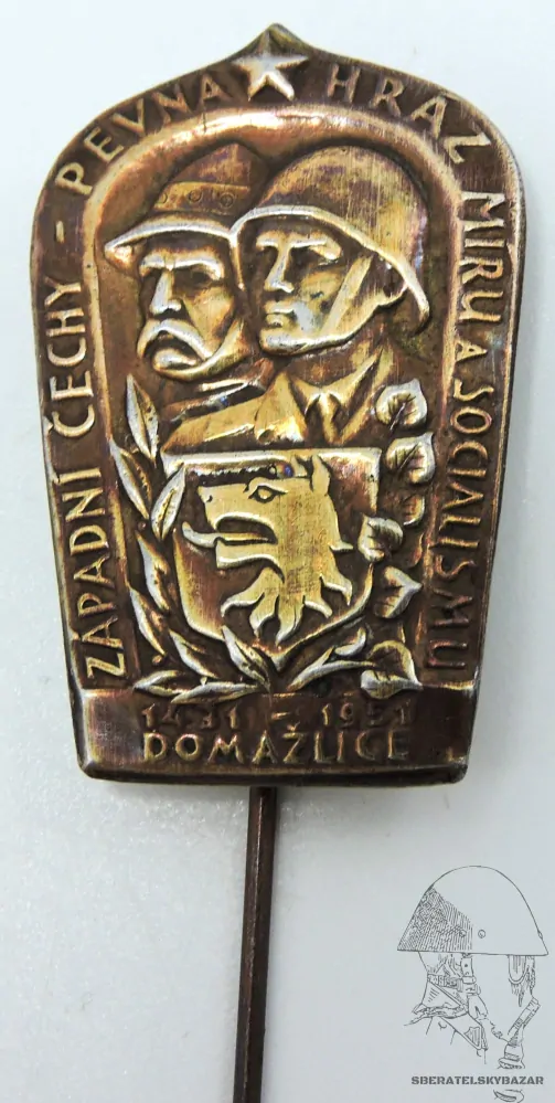 Pevná hráz míru a socialismu Domažlice 1951 