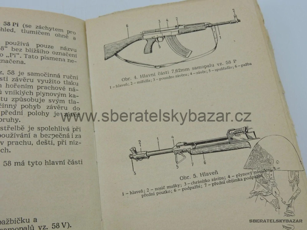 Předpis - Výcvik ve střelbě ze Samopalu vz.58