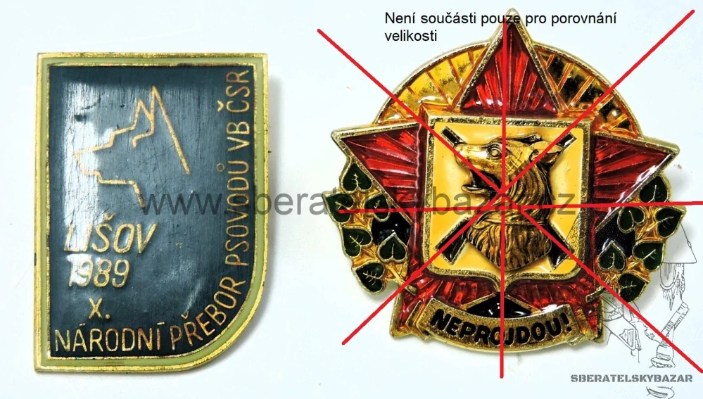 Velký odznak přebor Psovodů VB ČSR 1989
