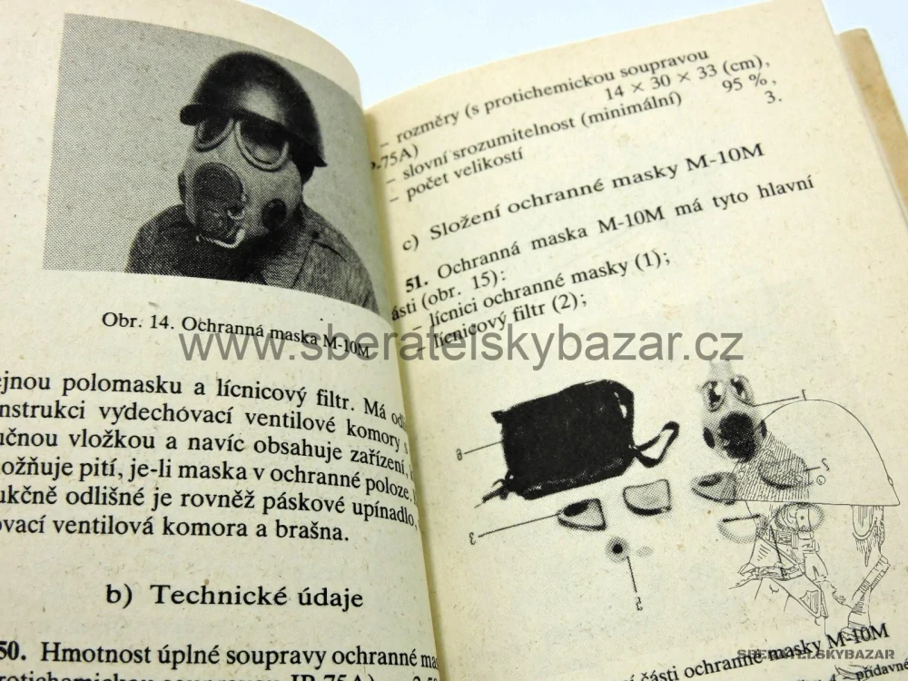 Originál Předpis ČSLA - Používání prostředků individuálních prostředků ochrany 