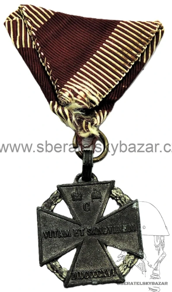 Karlův vojenský kříž - Karl-Truppenkreuz - Značený BSW 