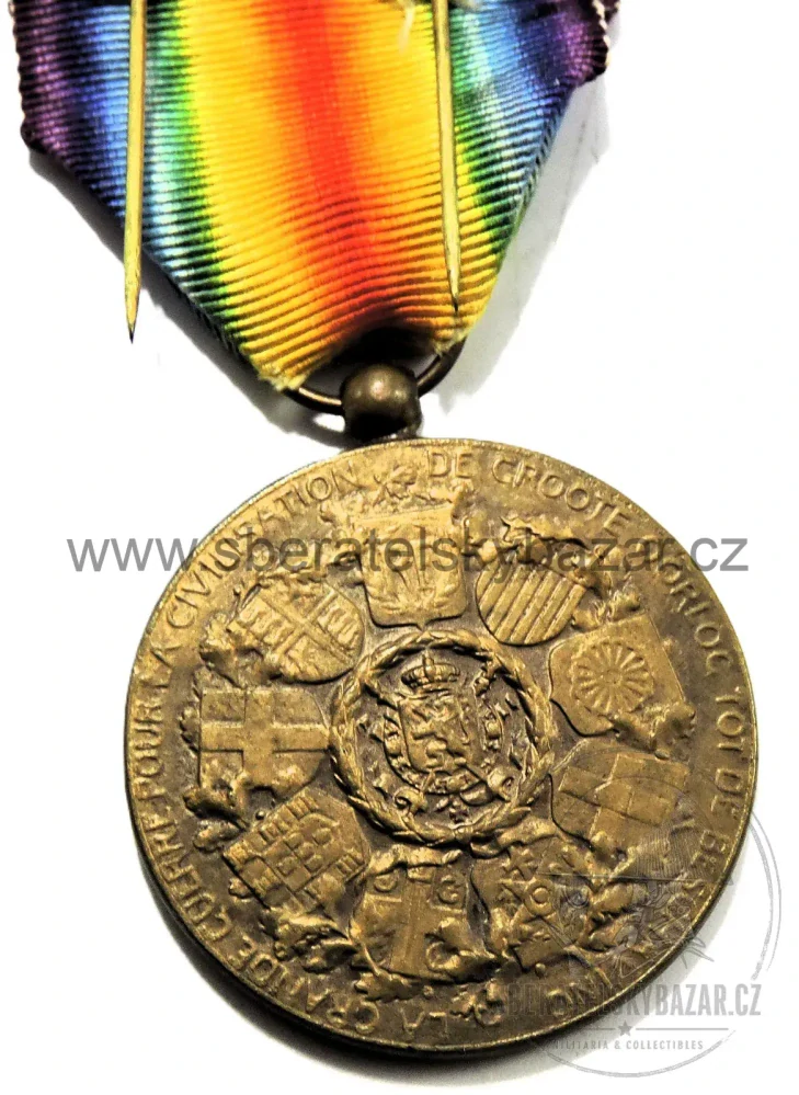 Belgie – Vítězná medaile 1914–1918 – Interallied Victory Medal – WWI 
