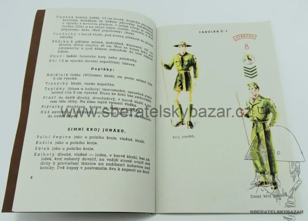 Stejnokroje pro všechy složky Junáka - 1947 - Reprint