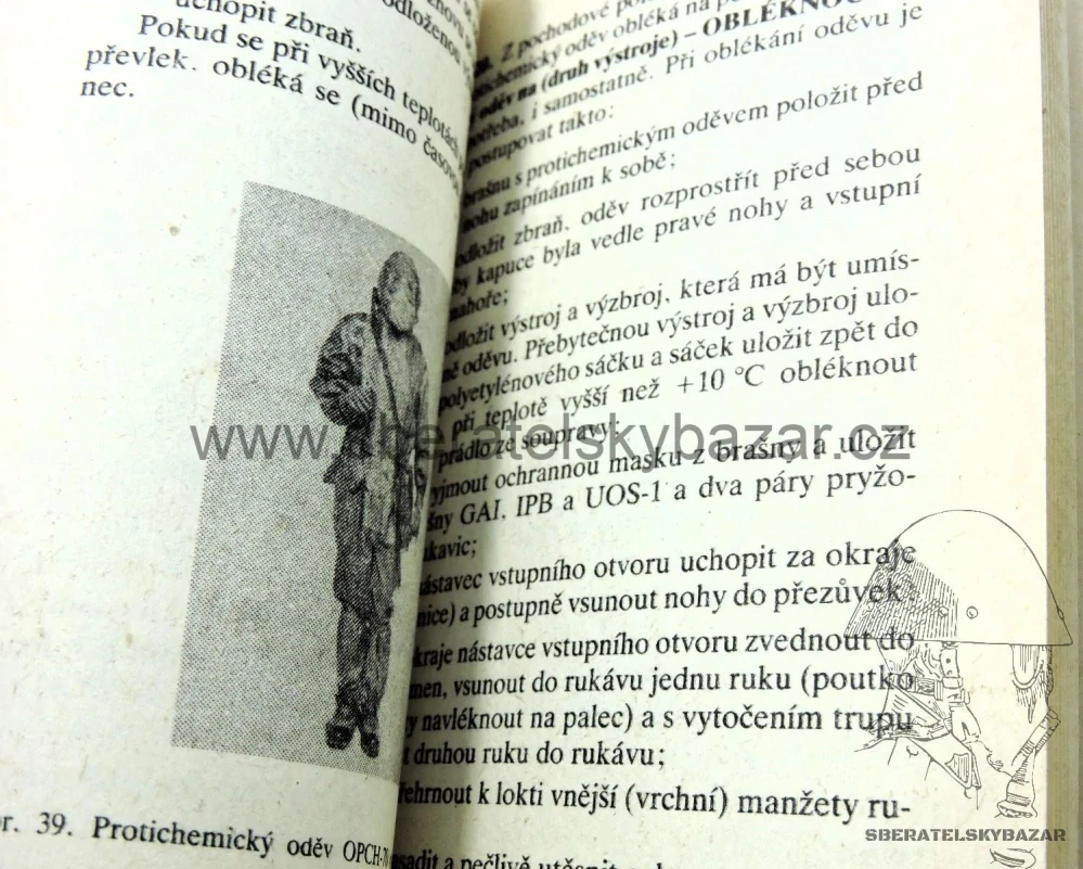 Originál Předpis ČSLA - Používání prostředků individuálních prostředků ochrany 