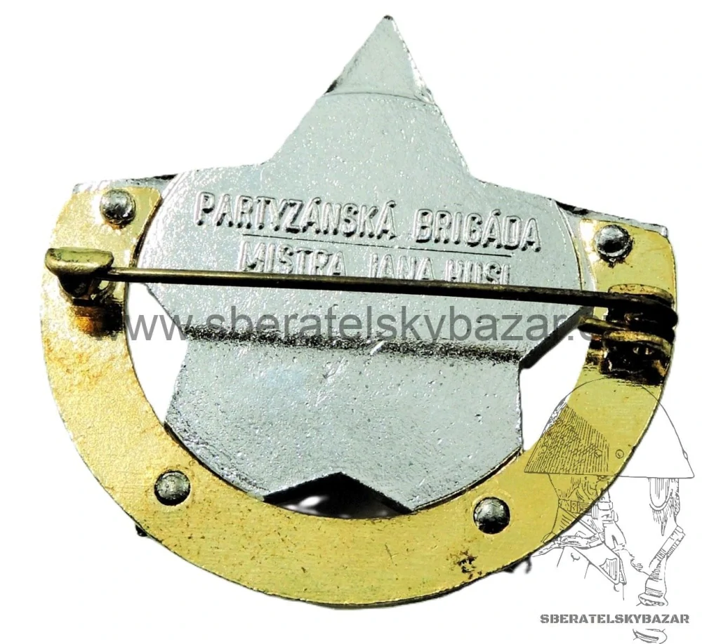 Odznak Partyzánská Brigáda MISTRA JANA HUSI 