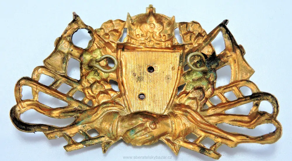 Velký přilbový hasičský odznak Čechy 1918