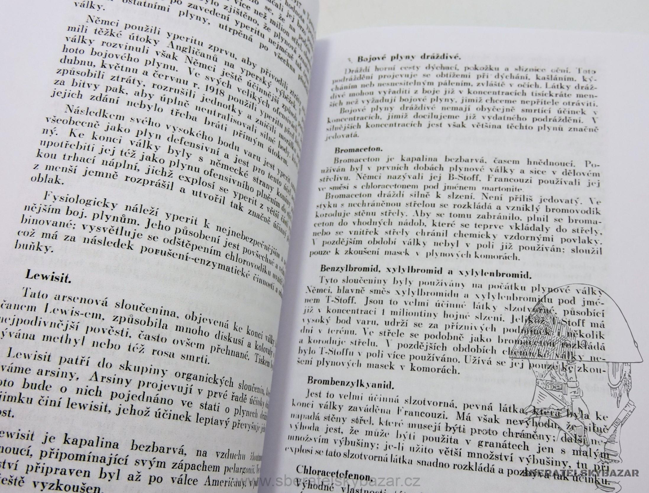 Chemie bojových plynů / otravy bojovýmy plyny 1927  - Reprint (Replika)