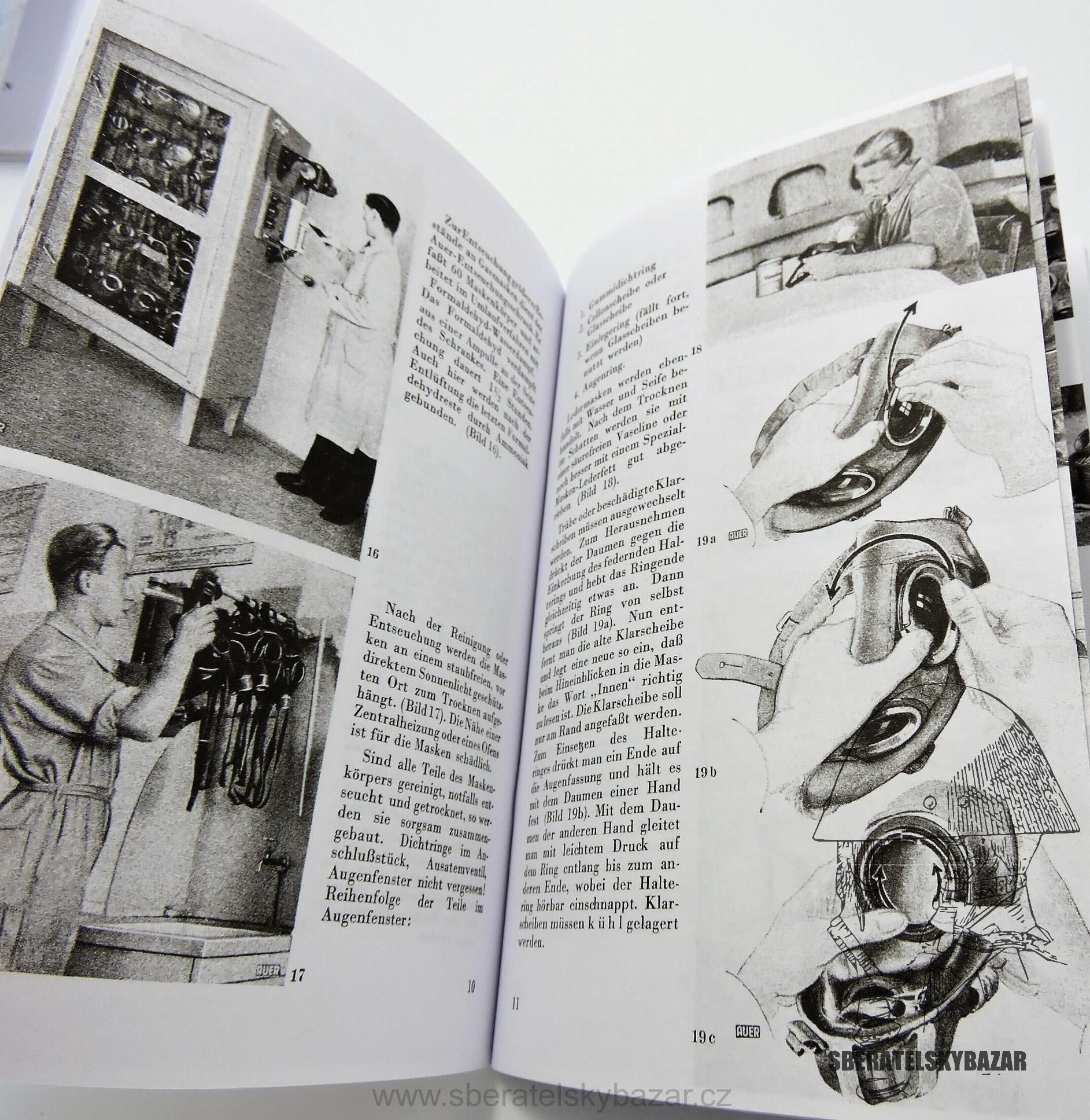 Auer katalog - Plynové masky WH  - Reprint (Replika)