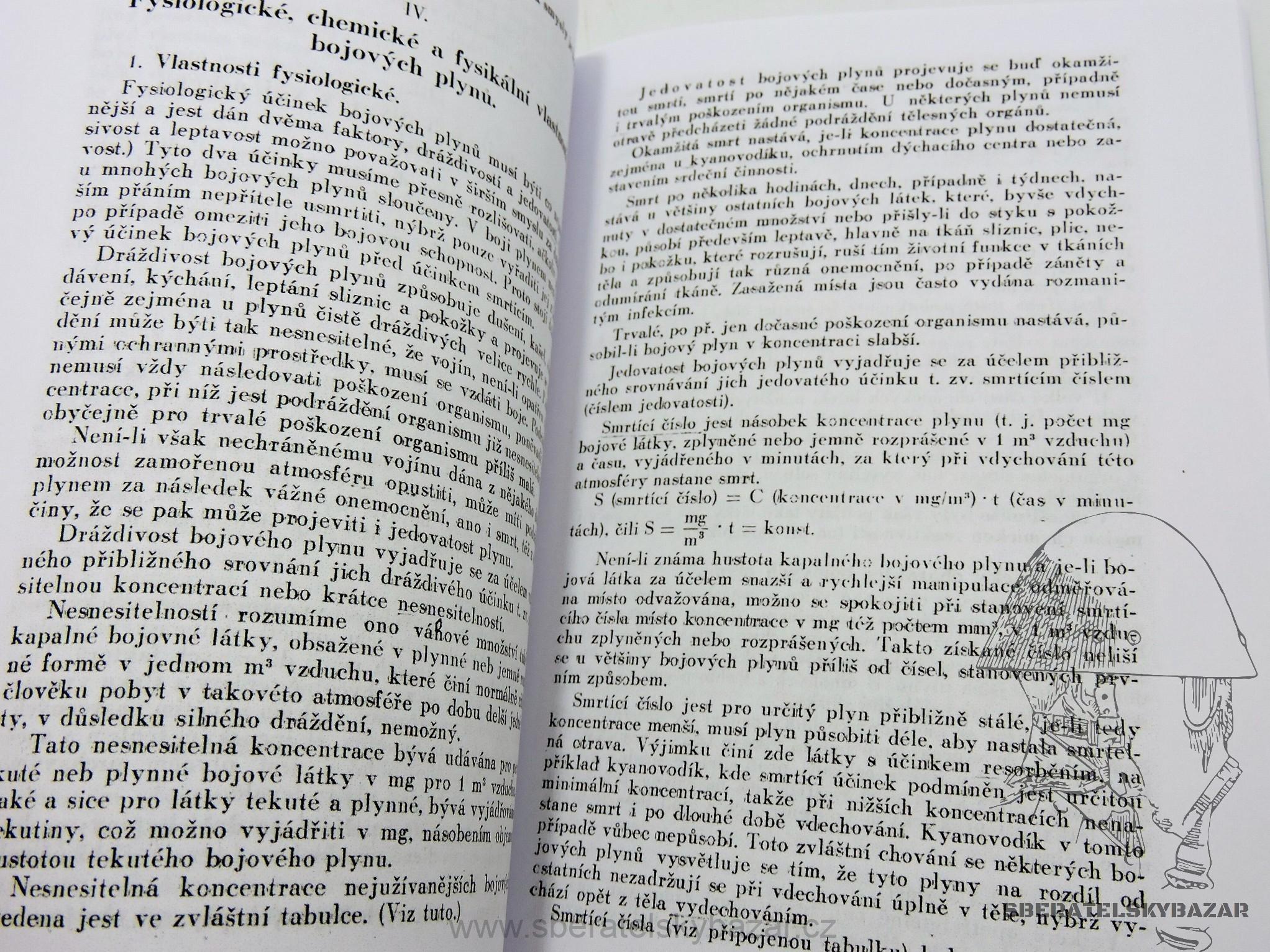 Chemie bojových plynů / otravy bojovýmy plyny 1927  - Reprint (Replika)
