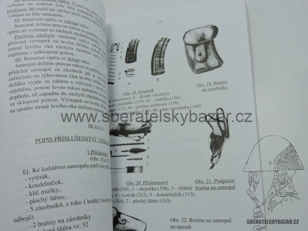 Předpis 7,65mm SAMOPAL vz.61 - Škorpion - Reprint-Replika 
