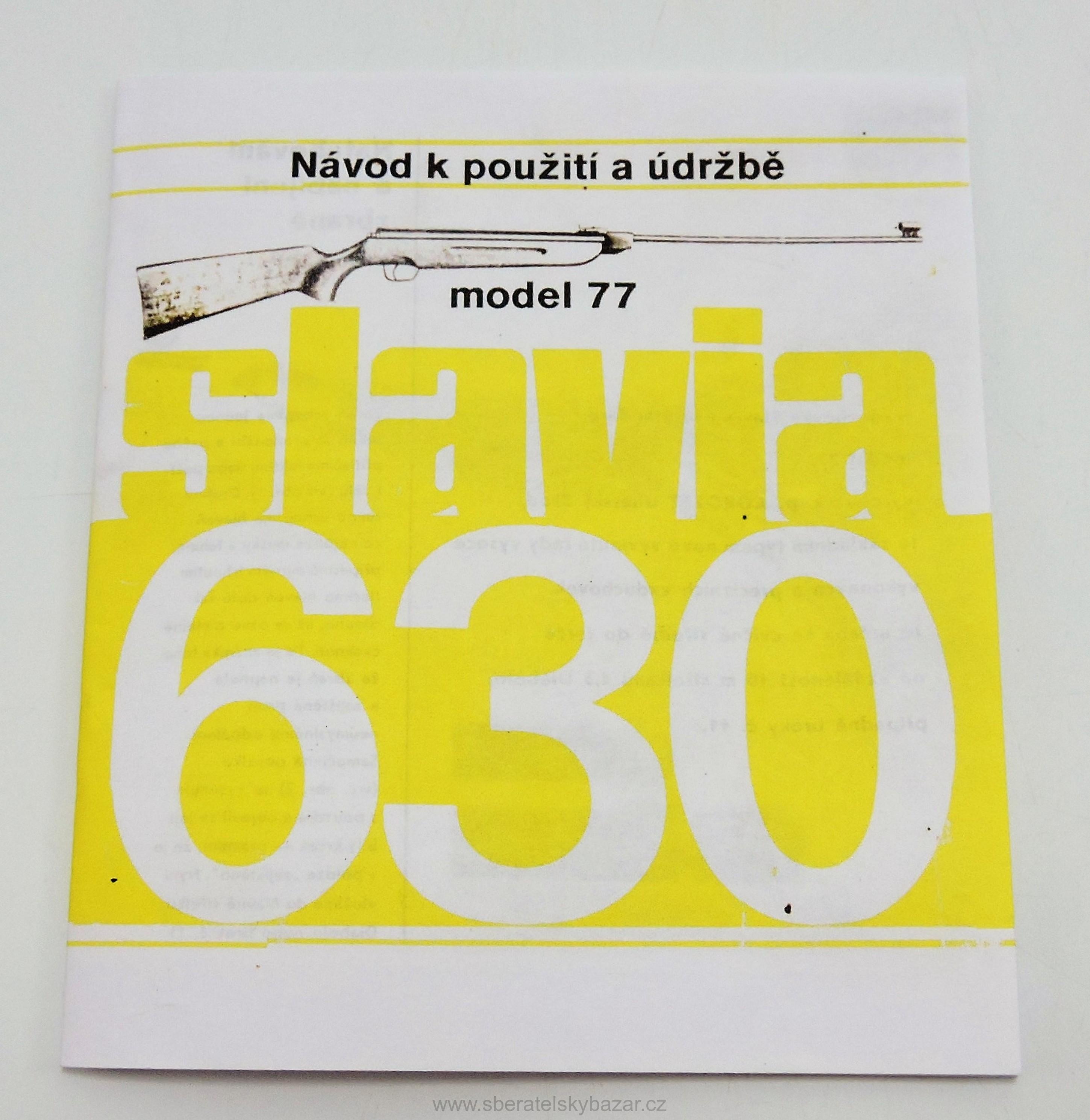 Návod vzduchovka 630 / 631  - Reprint (Replika)