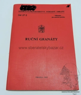  Originál předpis ČSLA - Děl-27-2 - Ruční granáty 