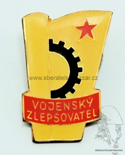 Odznak ČSLA - Vojenský zlepšovatel varianta na šroub velká - MK 