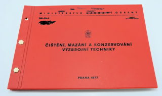 Originál ČSLA předpis Číštění výzbrojní techniky - 1977 A4