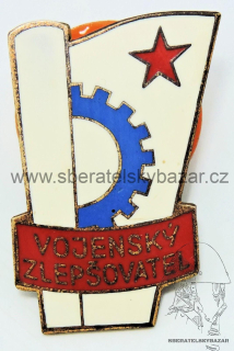Odznak ČSLA - Vojenský zlepšovatel malá verze - ZUKOV PHA 3 
