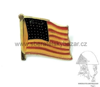 Odznak -  Vlajka USA - pin