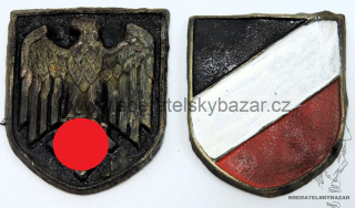 Znaky na tropickou přilbu DAK - Kriegsmarine 