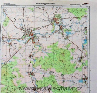 Mapa generálního štábu ČSLA  -  STOD 1 : 25 000