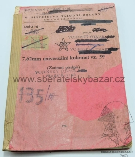 Originá Předpis univerzalní kulomet vz.59 