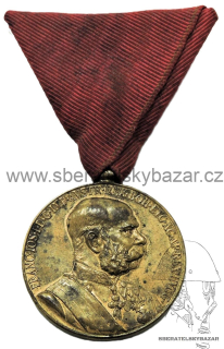 Jubilejní medaile 1898 k příležitosti 50 let - originál stuha 