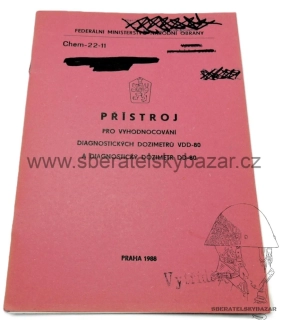Originál předpis Dozimetr VDD-80 