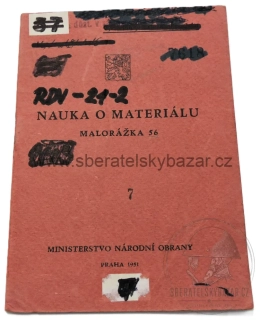 Originál příručka Malorážka 56 ČSLA – Nauka o materiálu MALORÁŽKA 56 – 